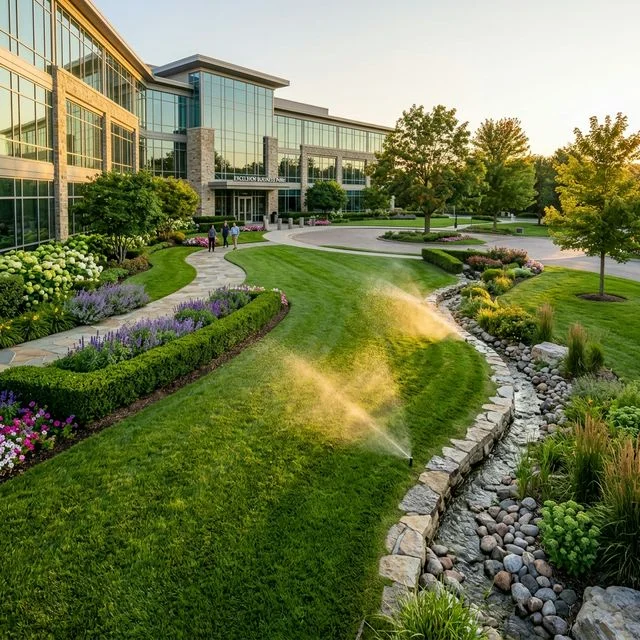 AlaTex commercial irrigation, drainage, and grounds maintenance services